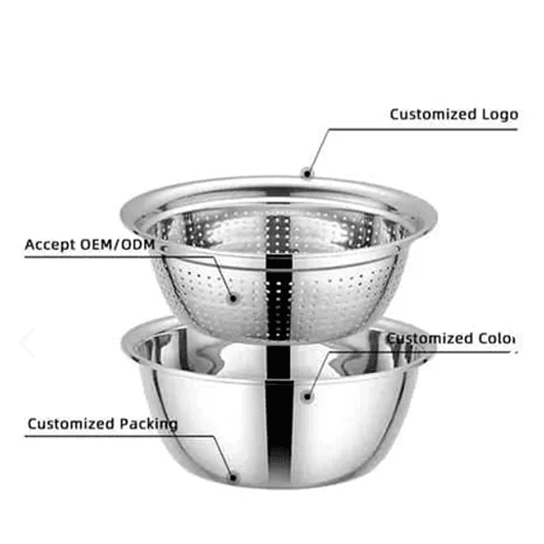 Recipientes Escurridores De Cocina Bowl 2