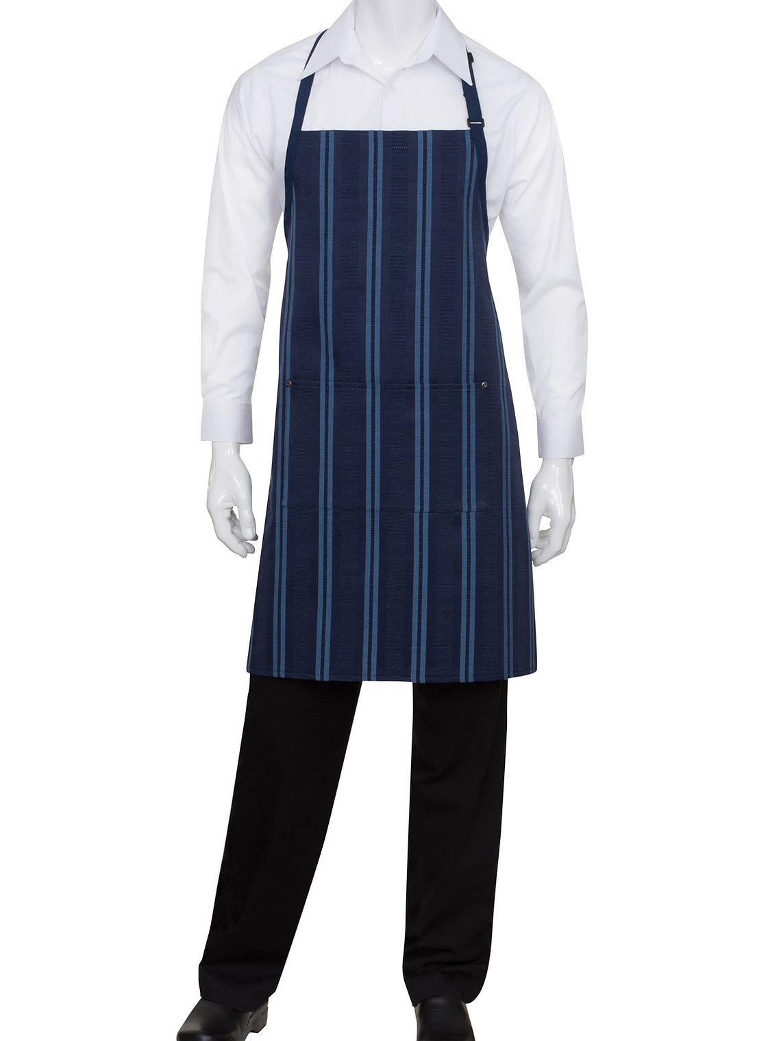 Pechera Chef Works Presidio Azul Rayada 4