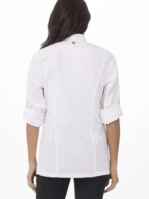 Chaqueta Chef Works Mujer Hartford Blanca