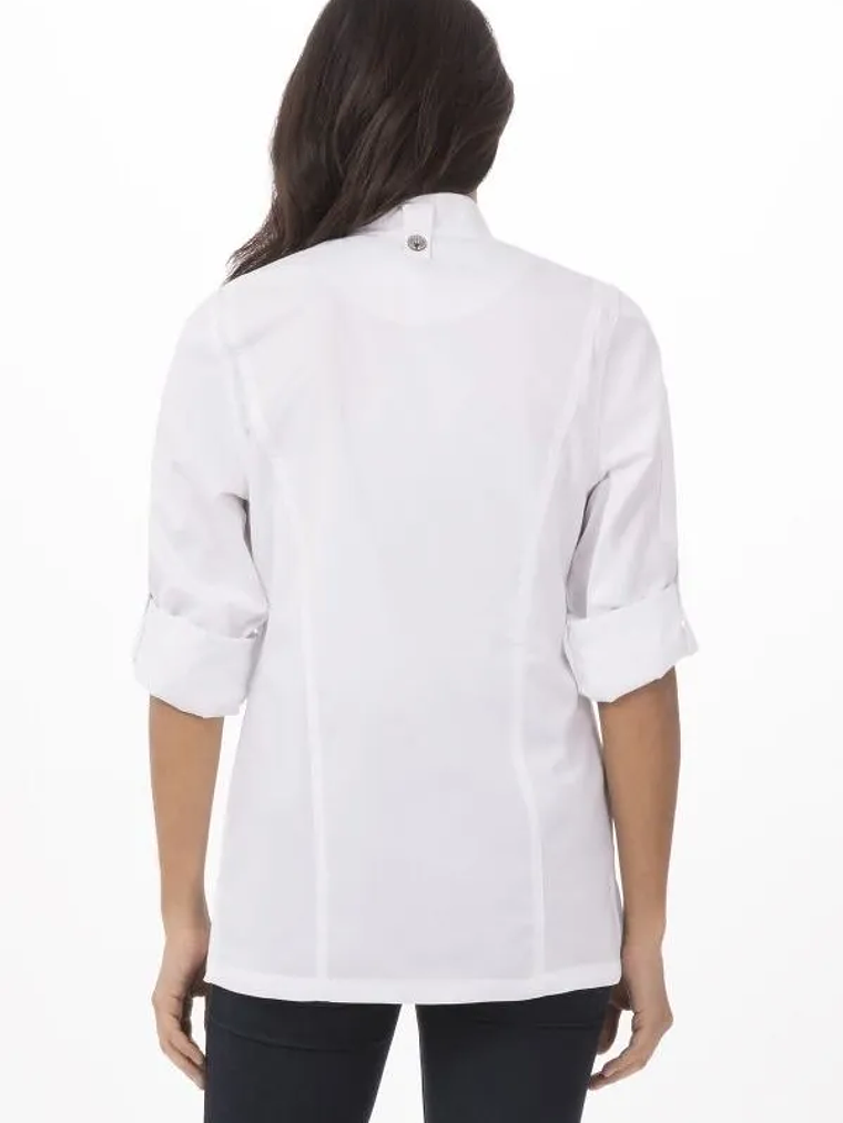 Chaqueta de Chef Mujer Chef Works Hartford Blanca 2