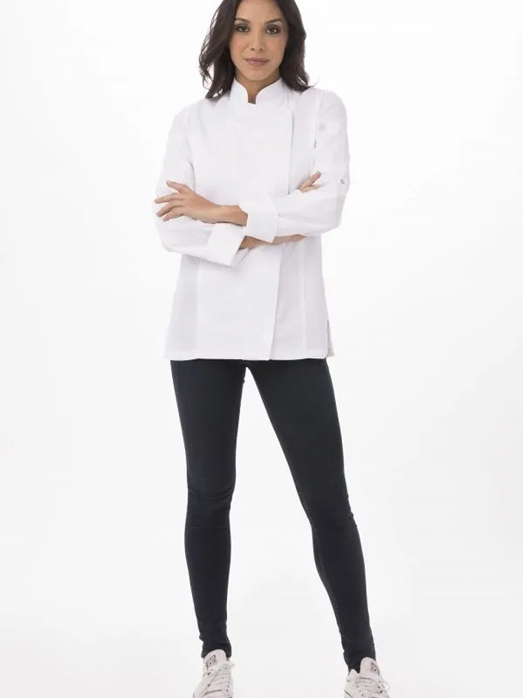 Chaqueta de Chef Mujer Chef Works Hartford Blanca 4
