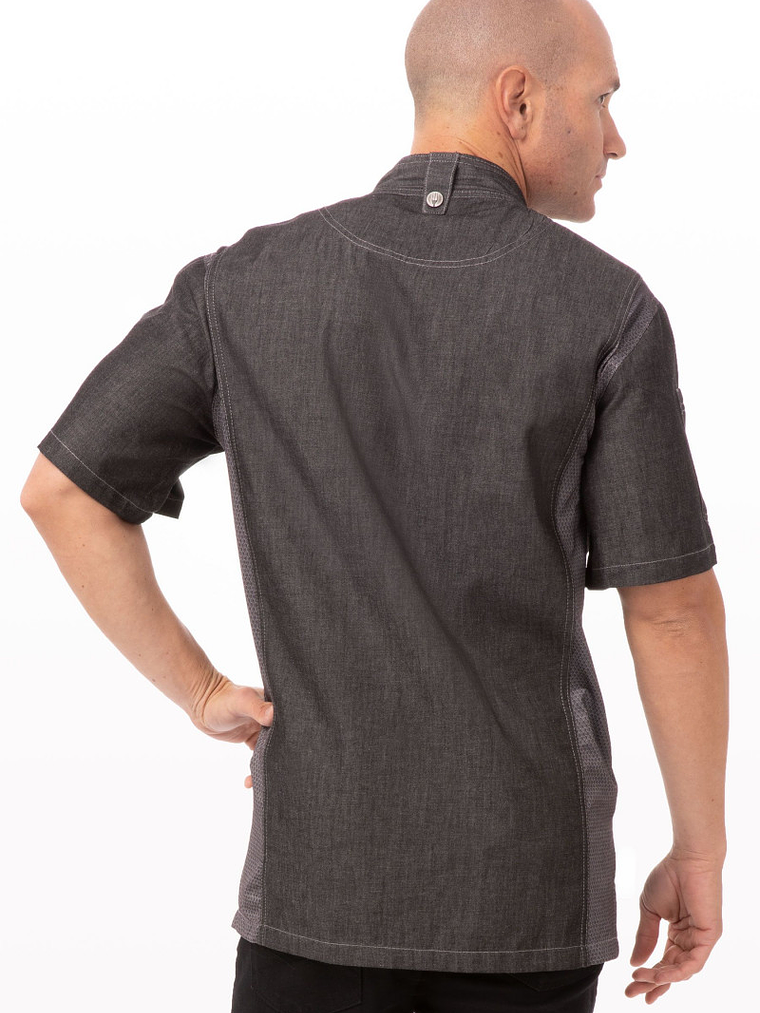 Chaqueta Chef Works Unisex Delancey Negra 2