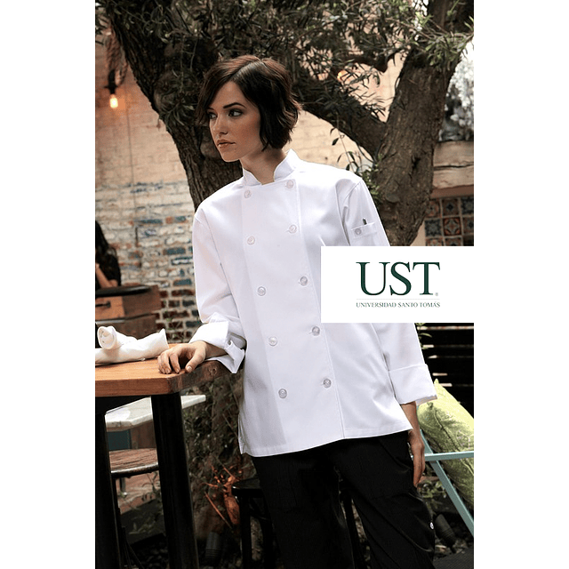 Set Estudiante Gastronómico Chef Works Clásico Mujer Santo Tomás