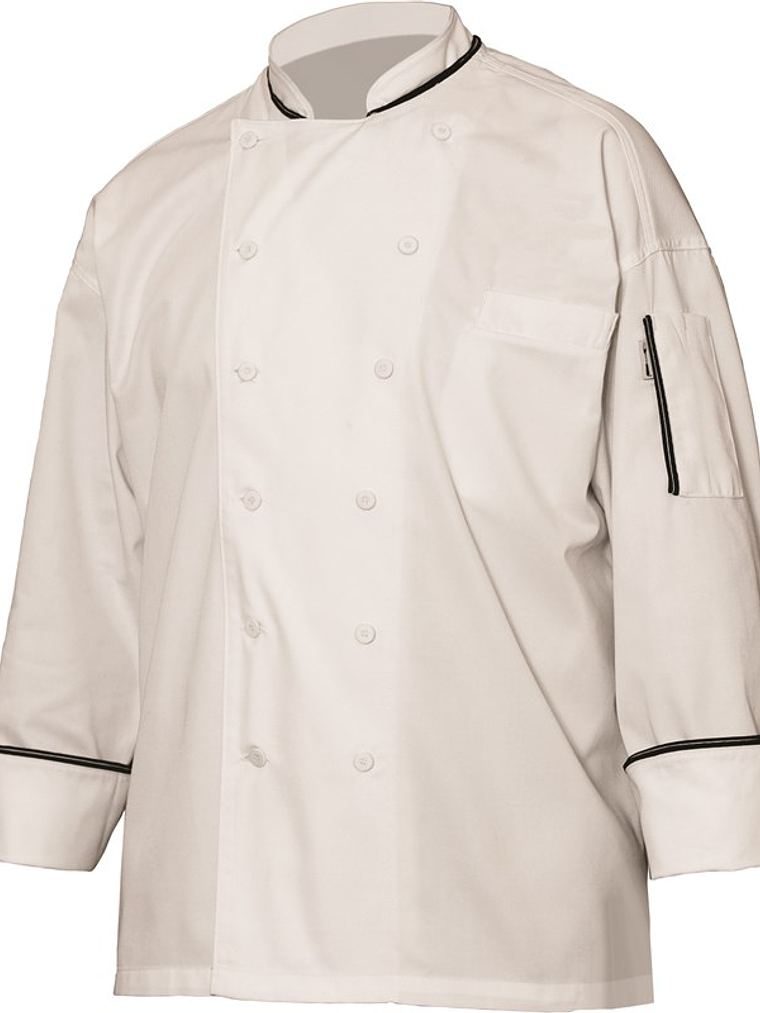 Chaqueta Chef Works Unisex Evian Blanca  1