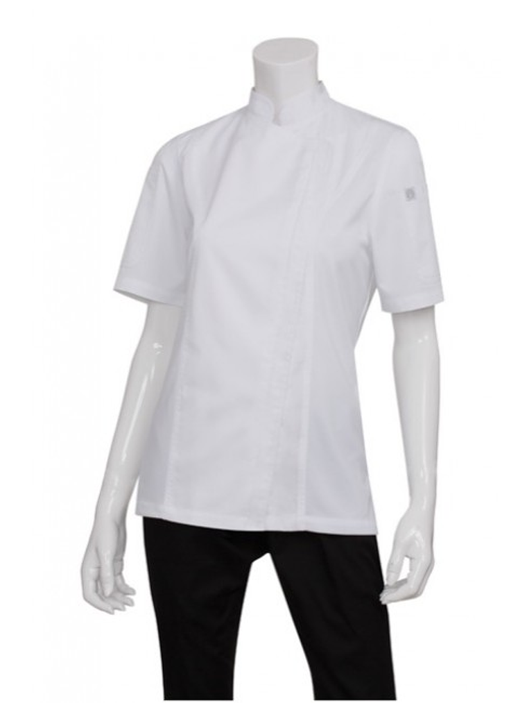 Chaqueta Chef Works Springfield Mujer Blanca 5