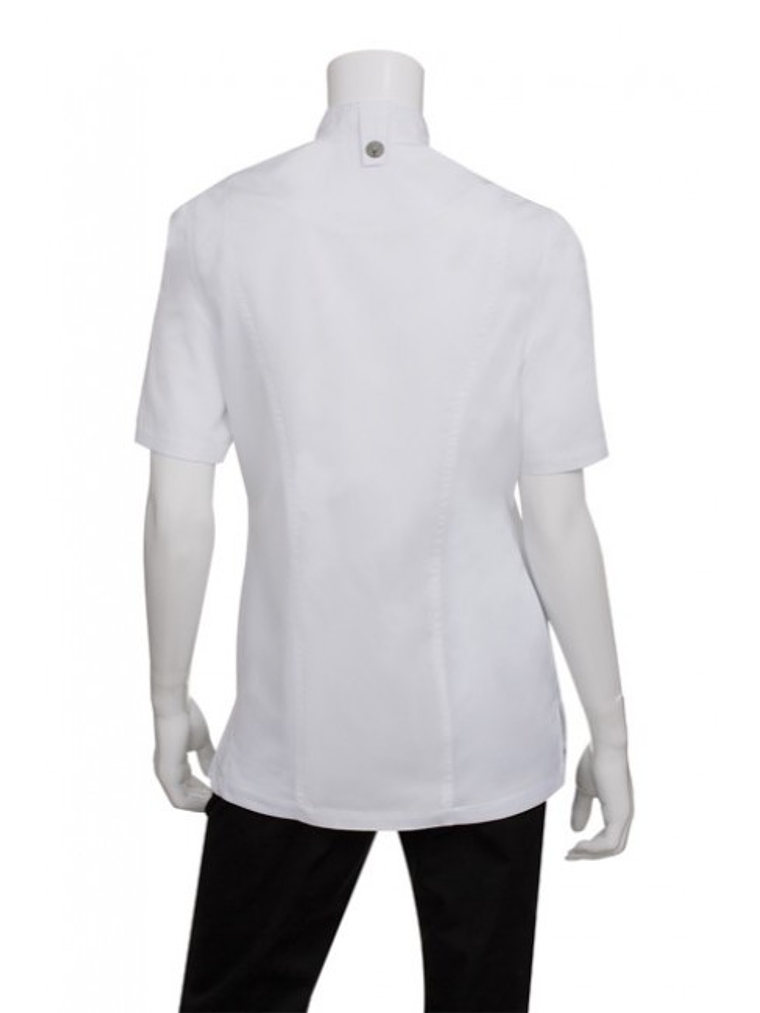 Chaqueta Chef Works Springfield Mujer Blanca 6