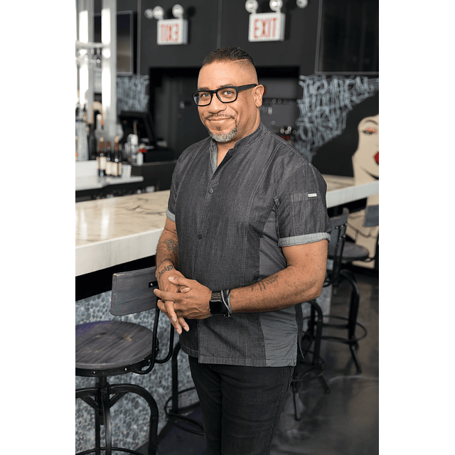 Chaqueta Chef Works Unisex Jeans Tribeca Negra