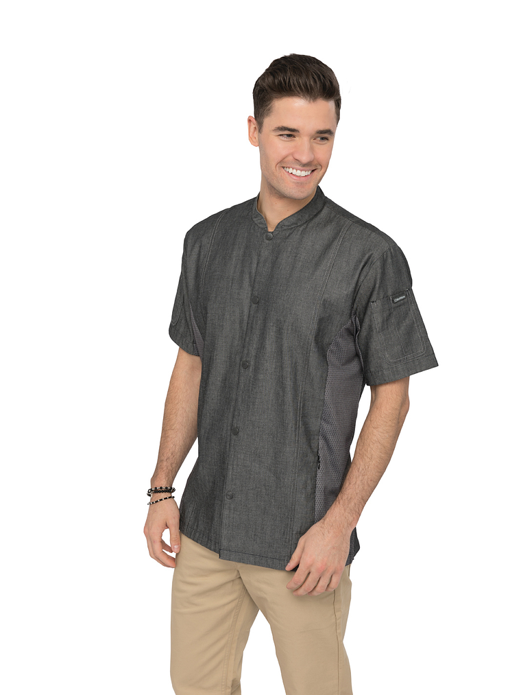 Chaqueta Chef Works Unisex Jeans Tribeca Negra 2