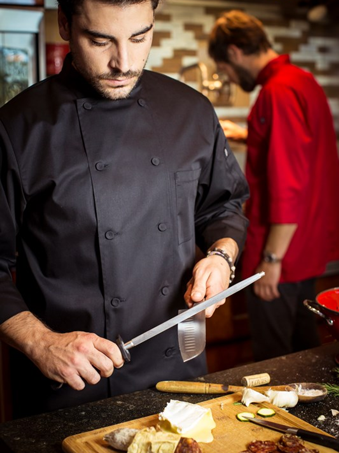 Chaqueta Chef Works Unisex Morocco Negra  8