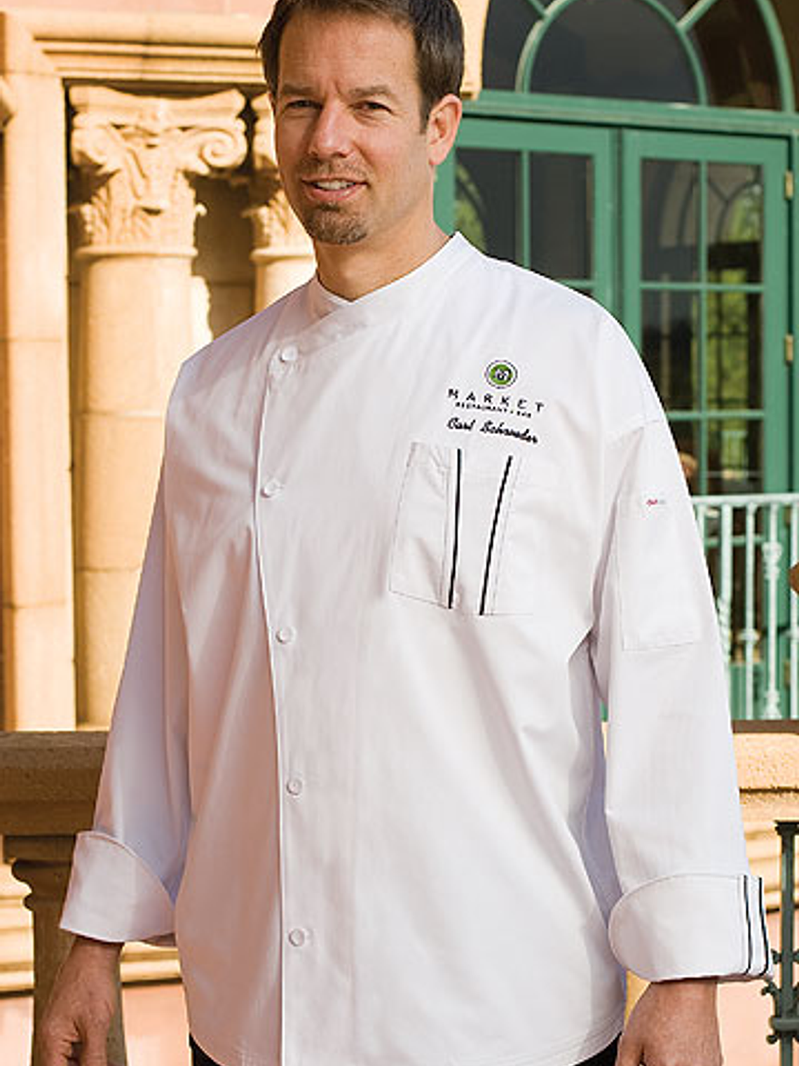 Chaqueta Chef Works Unisex Amalfi Blanca 4