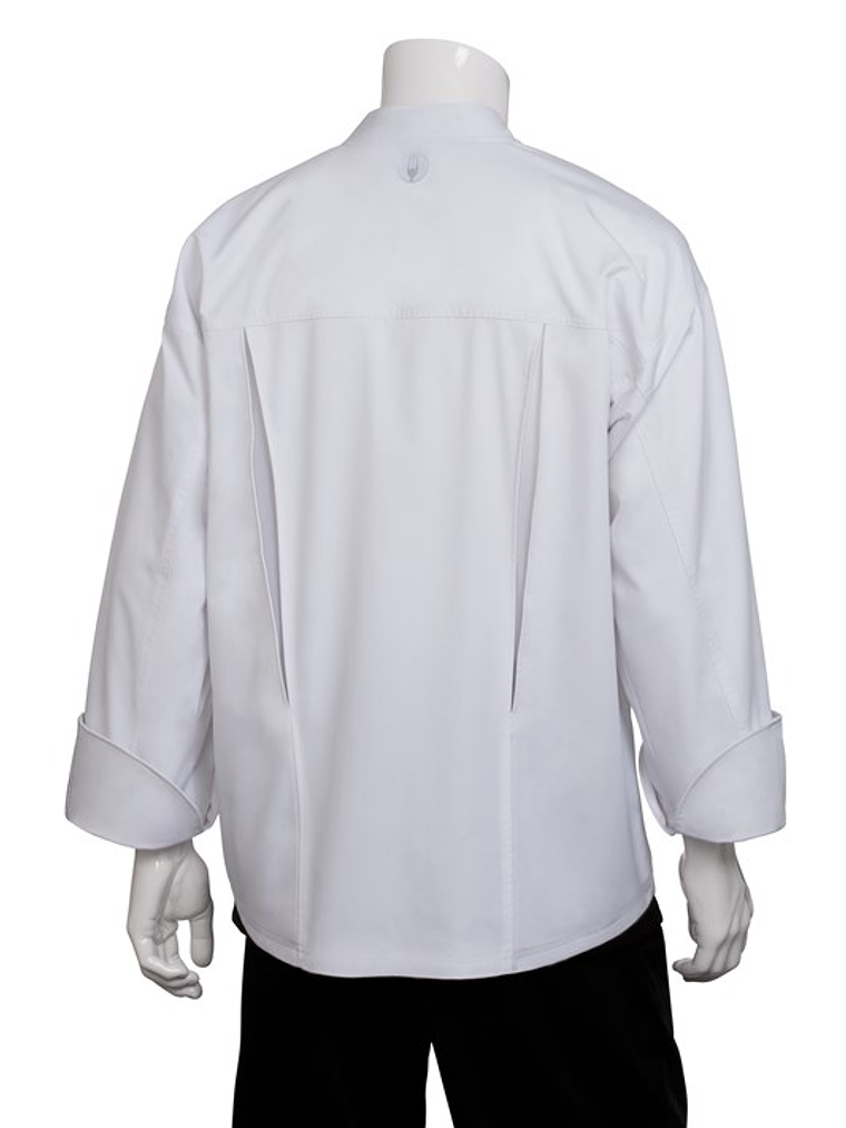 Chaqueta Chef Works Unisex Amalfi Blanca 3