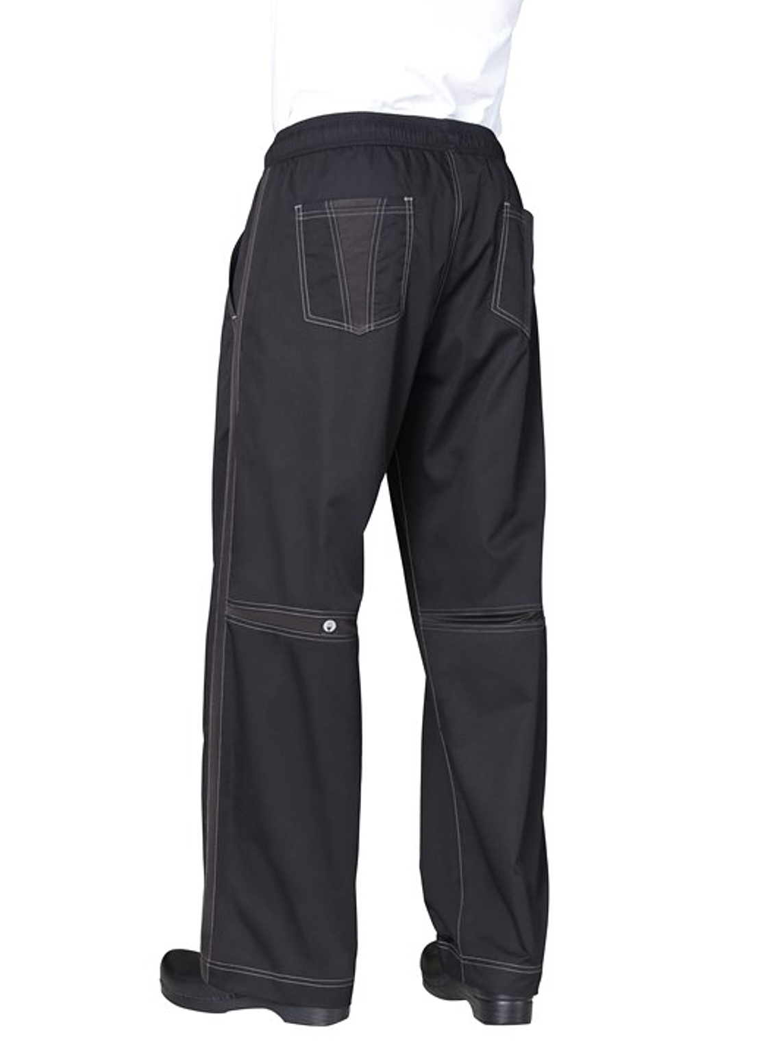 Pantalón Chef Works Baggy Cool Vent Negro 1