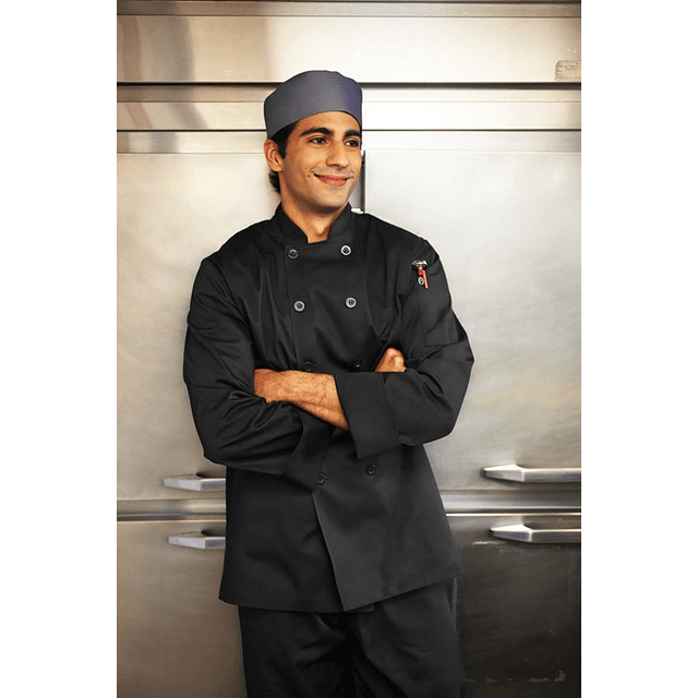Chaqueta Chef Works Unisex Bastille Negra