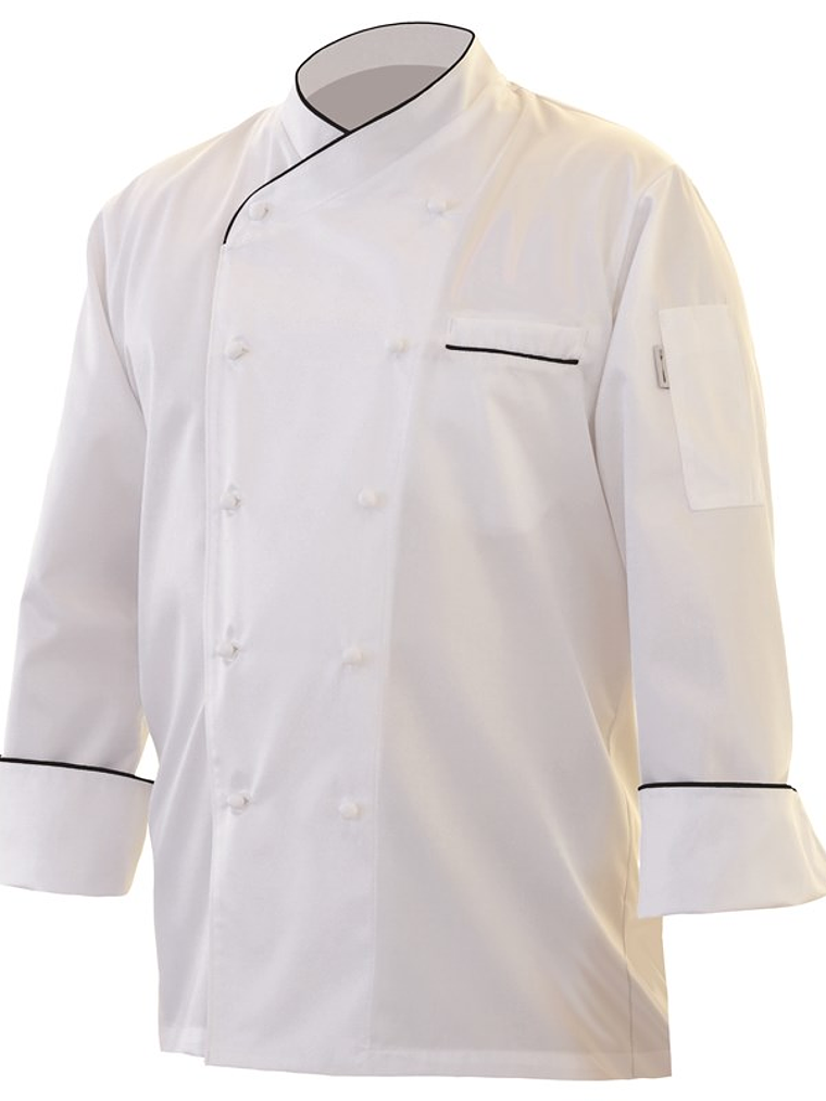 Chaqueta Chef Works Unisex Montecarlo Blanca  8