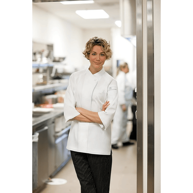 Chaqueta Chef Works Mujer Verona Blanca