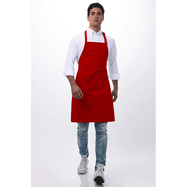 Pechera Chef Works Clásica F8 Roja
