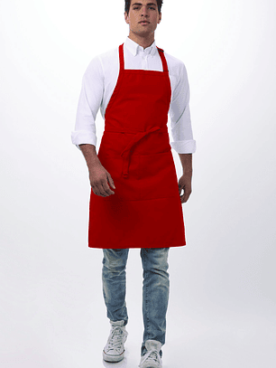 Pechera Chef Works Clásica F8 Roja