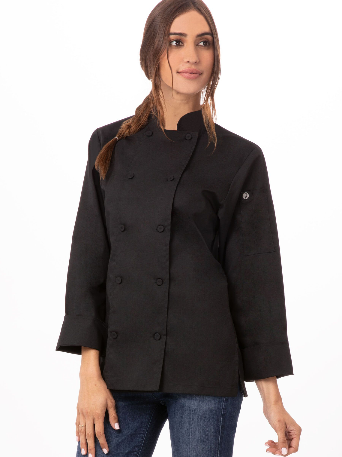  Chaqueta de Chef Mujer Chef Works Sofia Negra 1