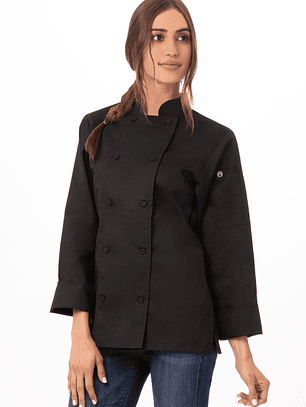  Chaqueta Chef Works Mujer Sofia Negra