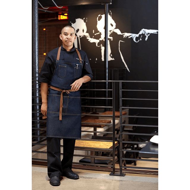 Pechera Chef Works Memphis Azul Jeans