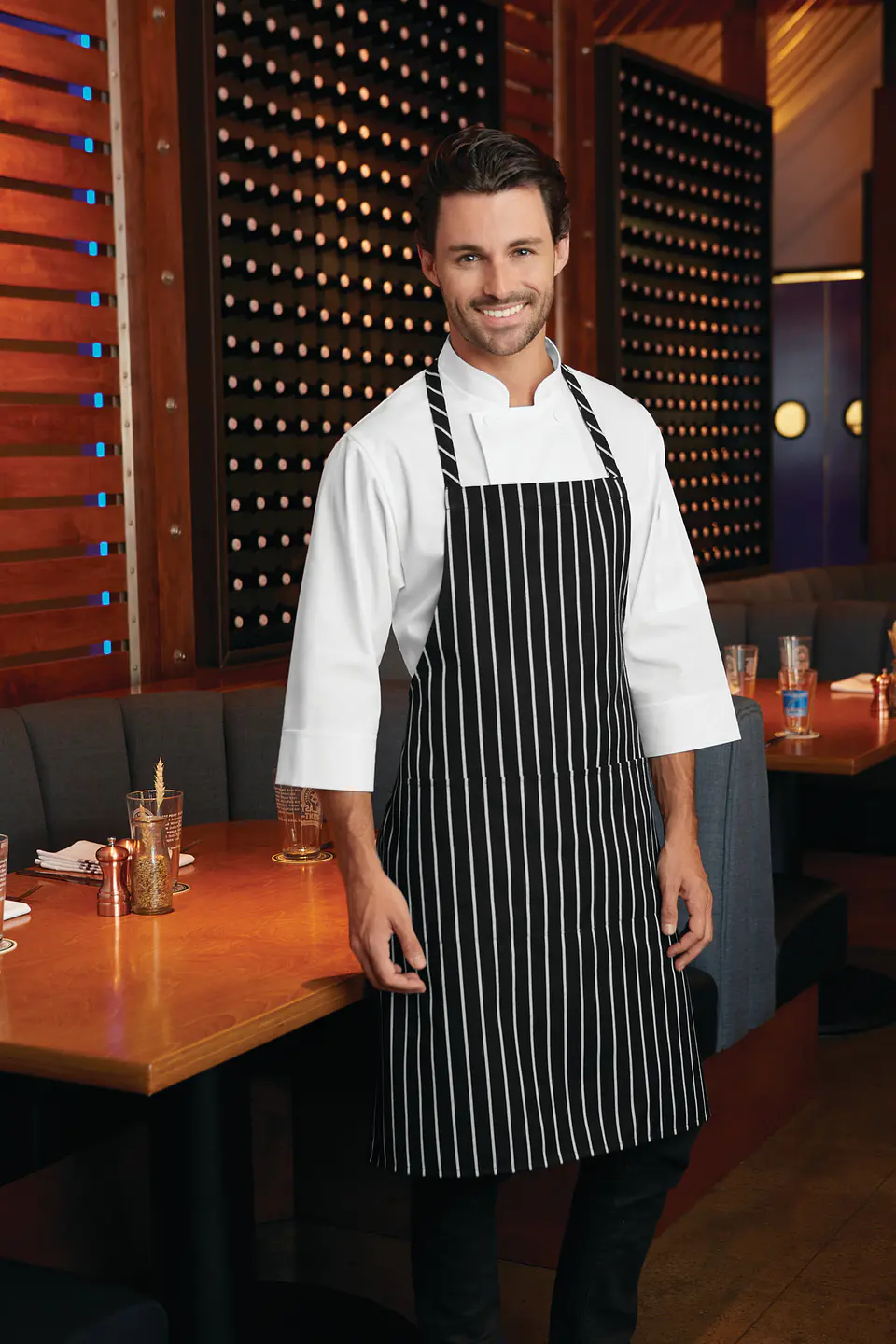 Pechera Chef Works Chalkstripe 3