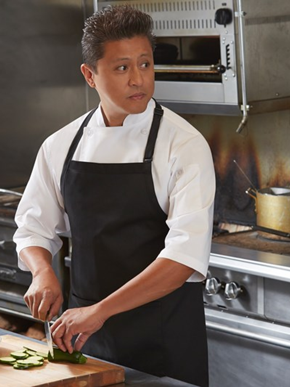 Pechera Chef Works Clásica F8 Negra 5