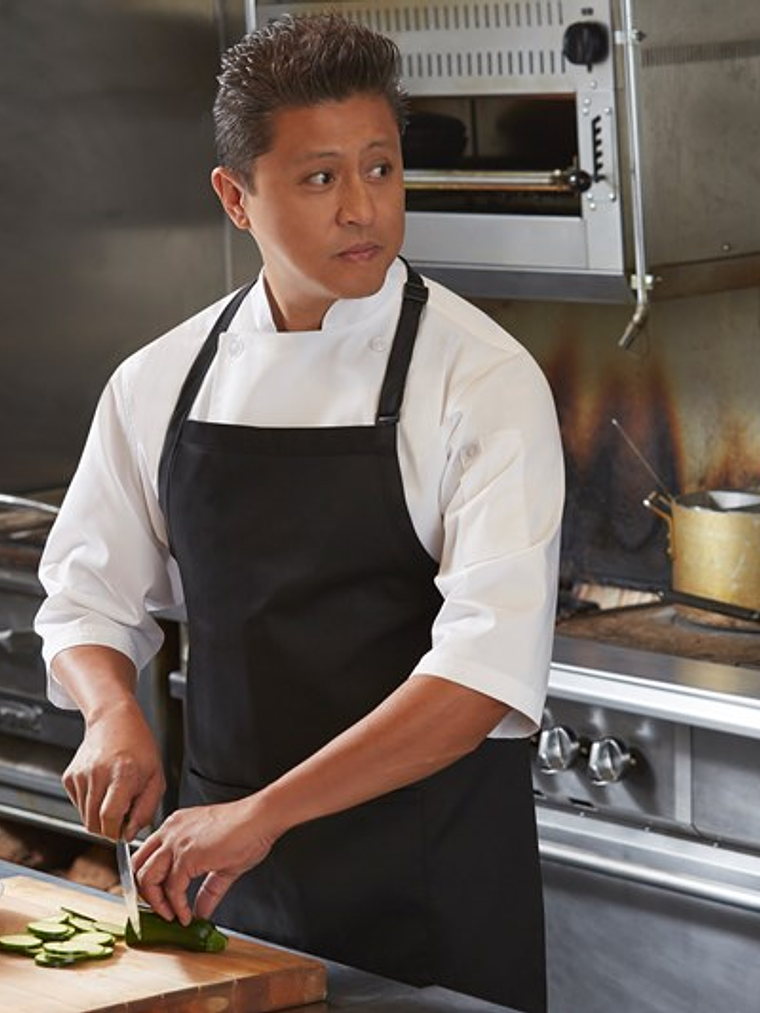 Pechera Chef Works Clásica F8 Negra 5