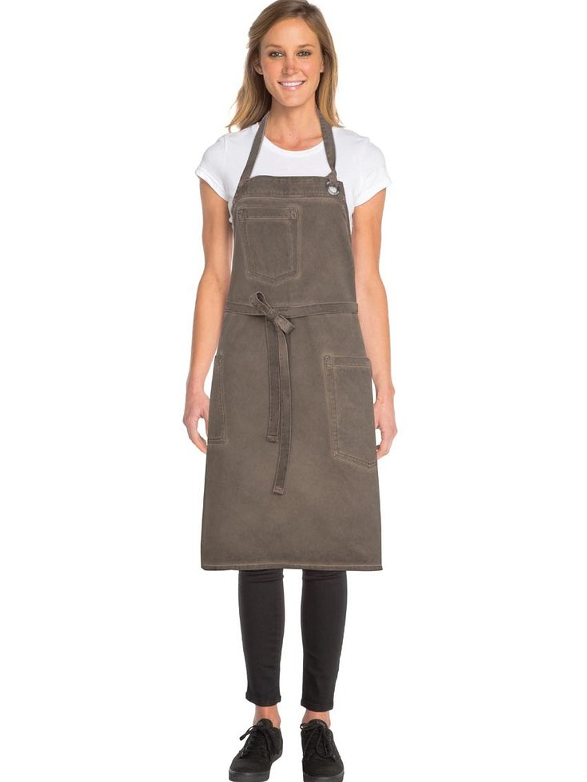 Pechera Chef Works Dorset Marron Tierra 3