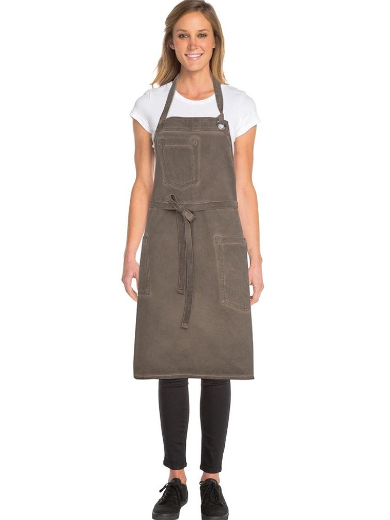 Pechera Chef Works Dorset Marron Tierra 3