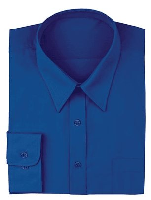 Camisa Chef Works Dress Azul Real