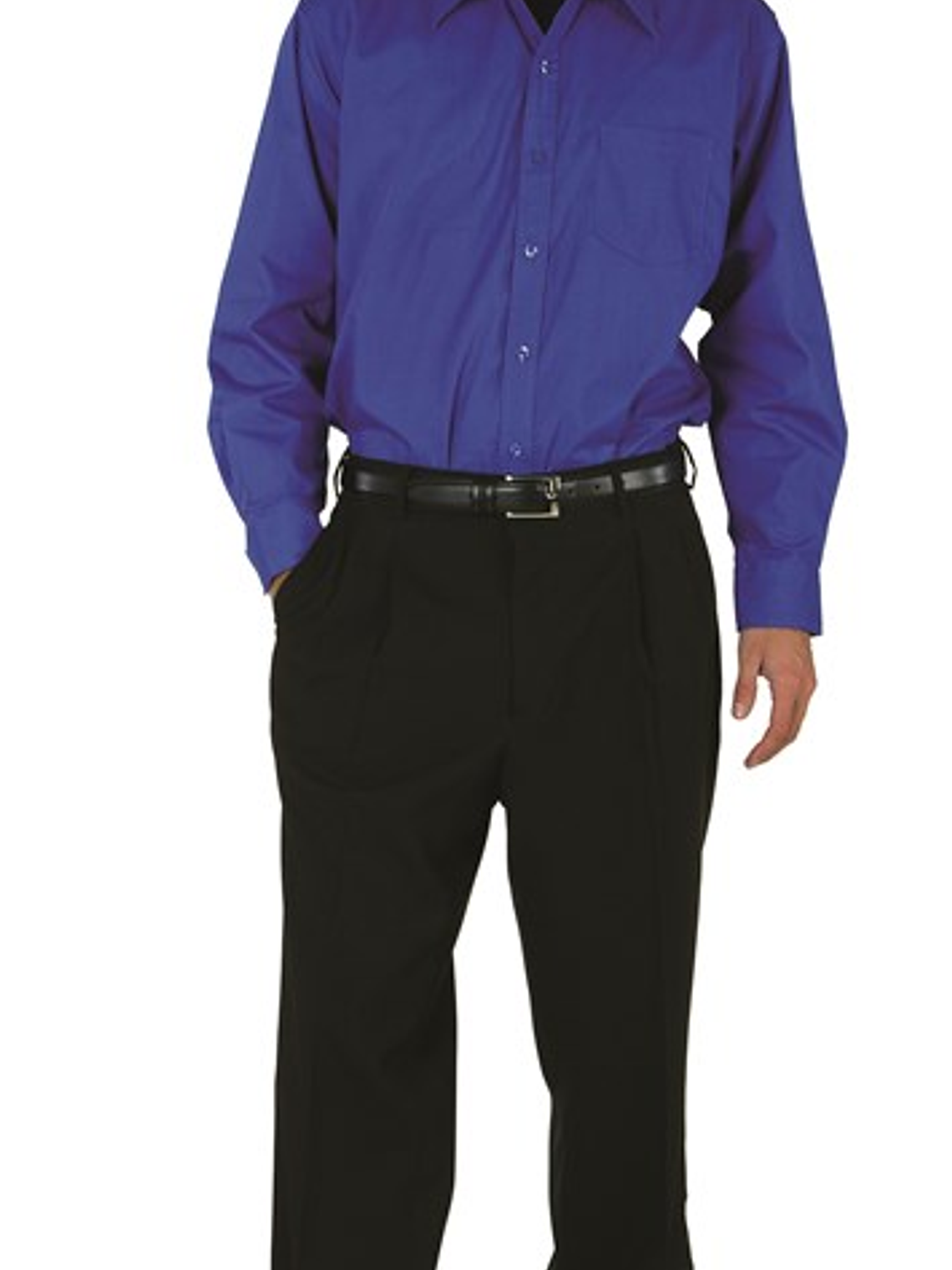 Camisa Chef Works Dress Azul Real 1