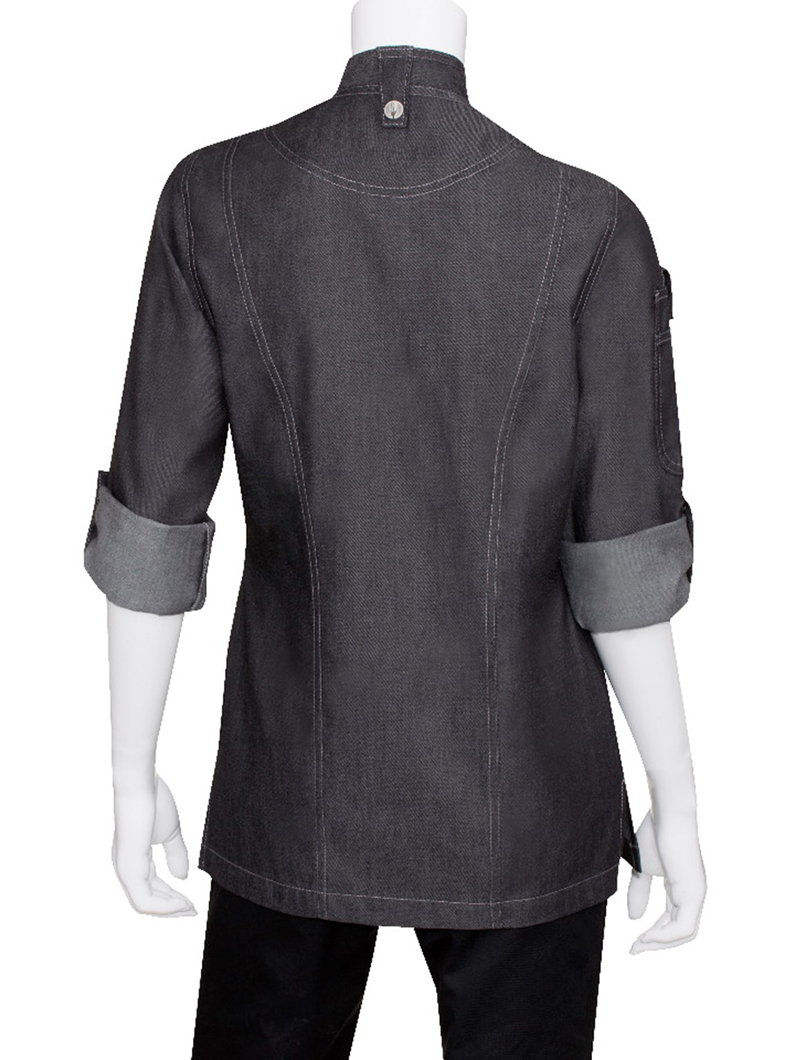 Chaqueta Chef Works Urban Mujer Gramercy Negra 4