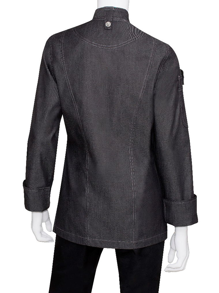 Chaqueta Chef Works Urban Mujer Gramercy Negra 6