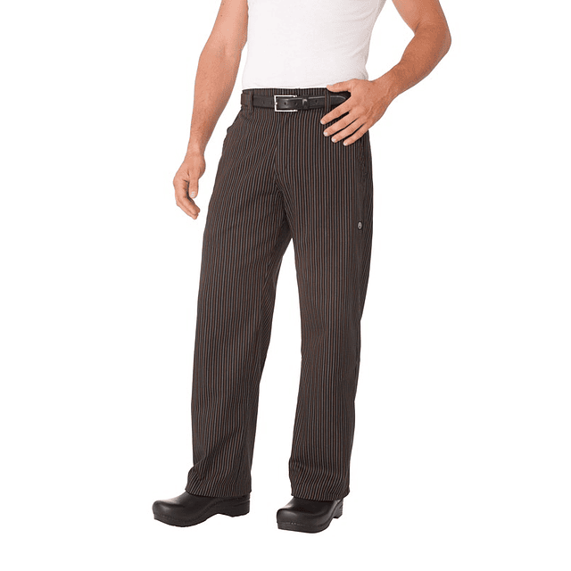 Pantalón Premium Professional Spice Stripe Lineas Café