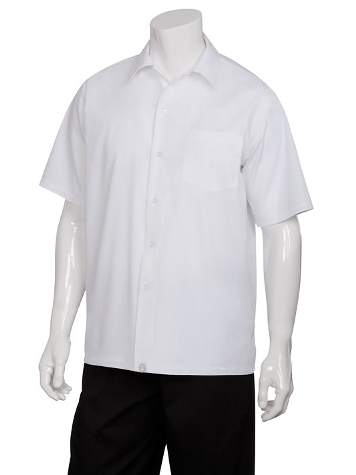 Camisa Chef Works Básica Blanca 1