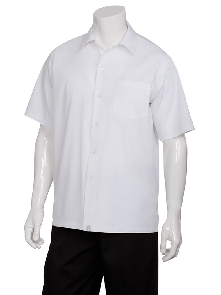 Camisa Chef Works Básica Blanca 1