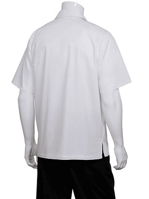 Camisa Chef Works Básica Blanca