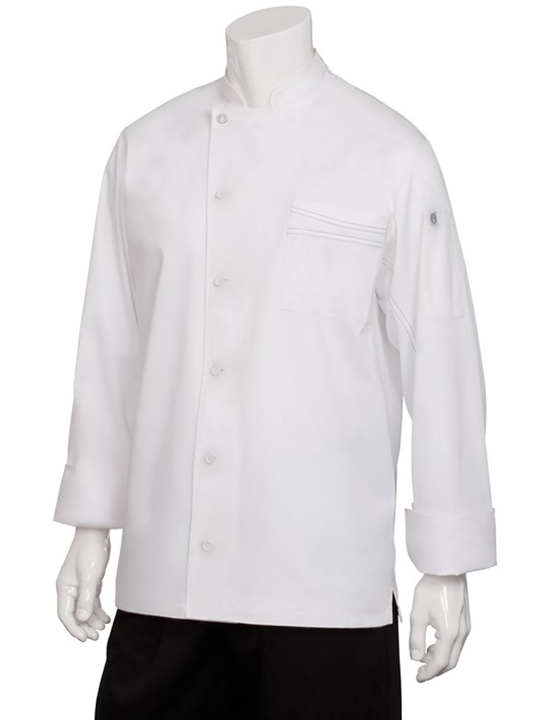 Chaqueta Chef Works Unisex Lyss Blanca 2