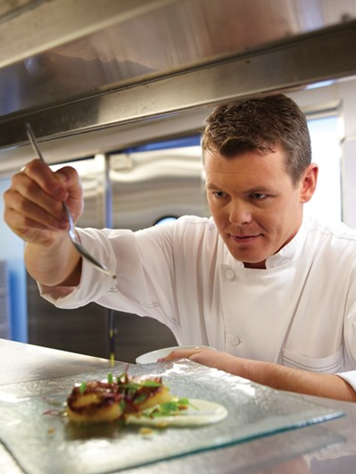 Chaqueta Chef Works Unisex Lyss Blanca 5