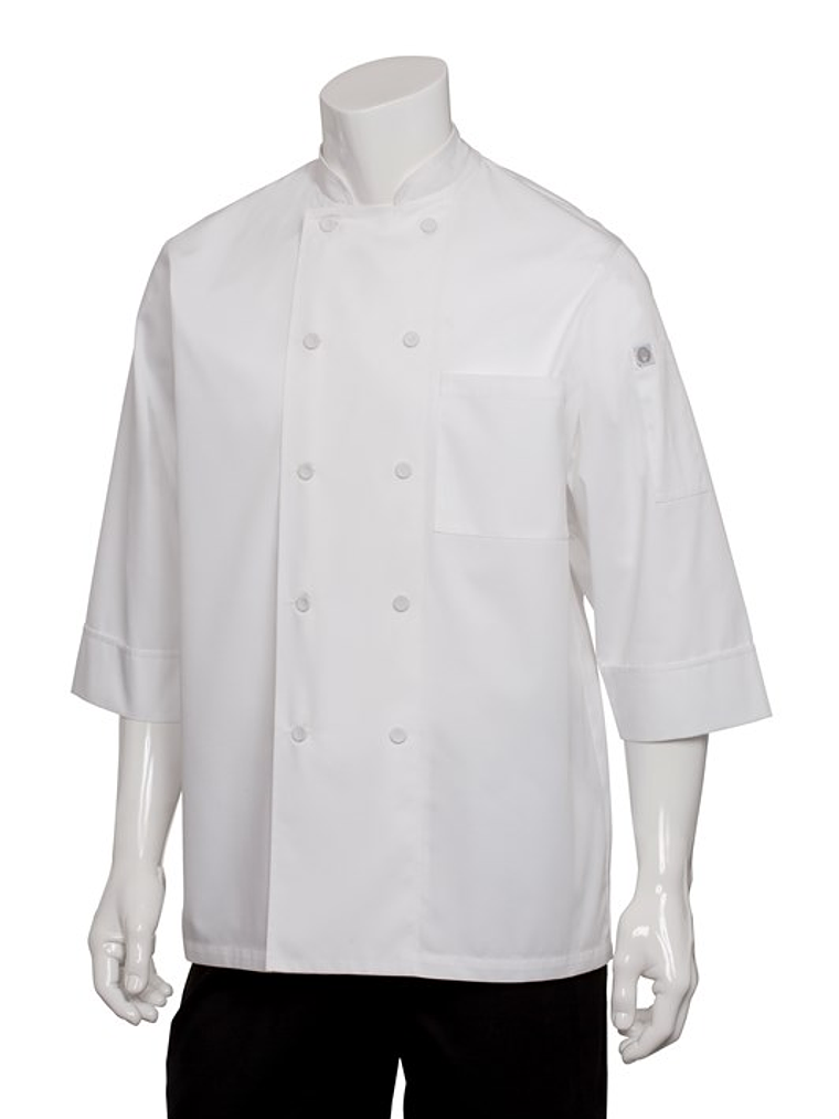 Chaqueta Chef Works Unisex Morocco Blanca  6