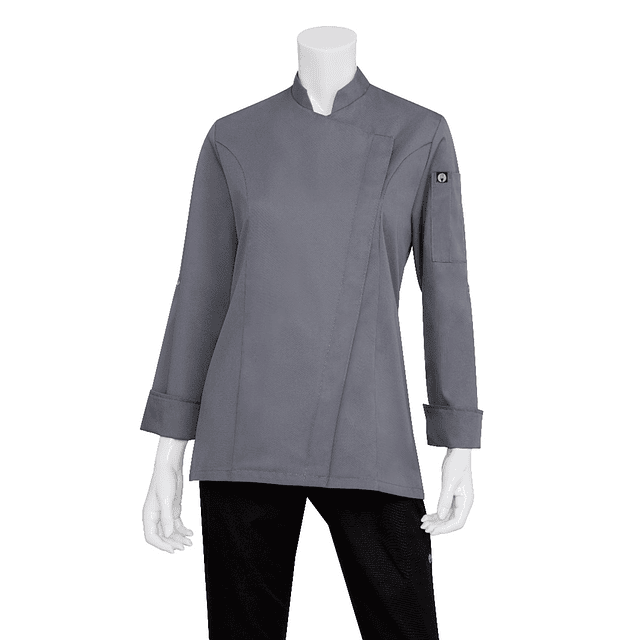 Chaqueta Chef Works Mujer Lansing Gris
