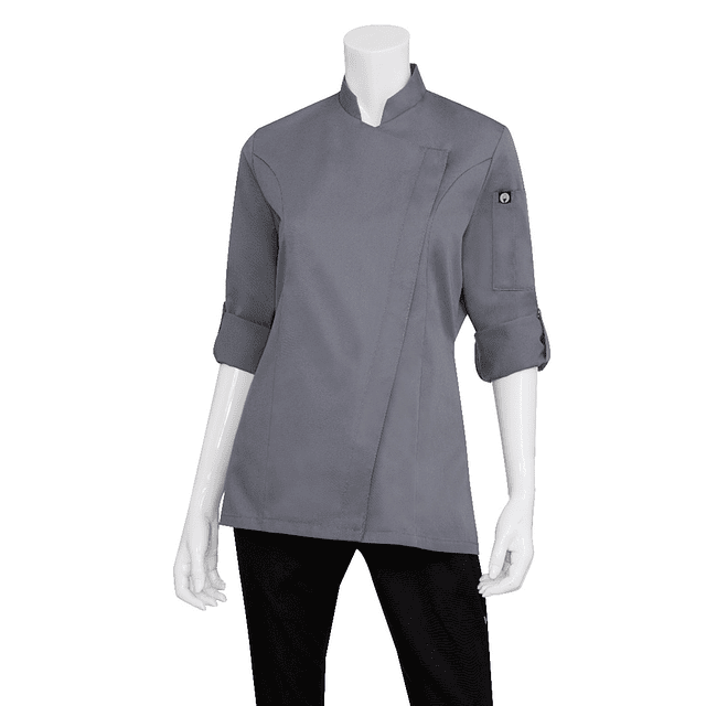 Chaqueta Chef Works Mujer Lansing Gris