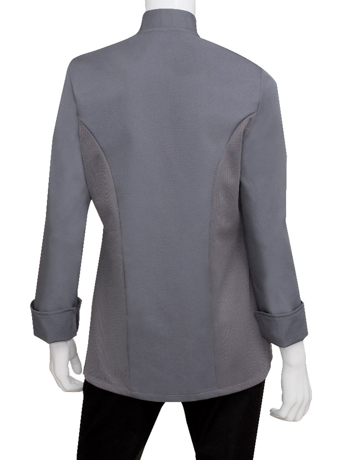 Chaqueta de Chef Mujer Chef Works Lansing Gris 7