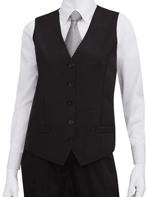 Chaleco Chef Works Mujer Negro