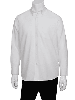 Camisa Chef Works Oxford Blanca