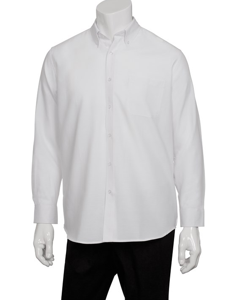 Camisa Chef Works Oxford Blanca 1