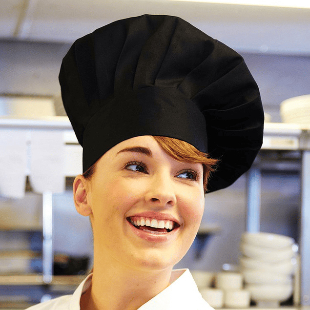 Chef Chef Hat Negro