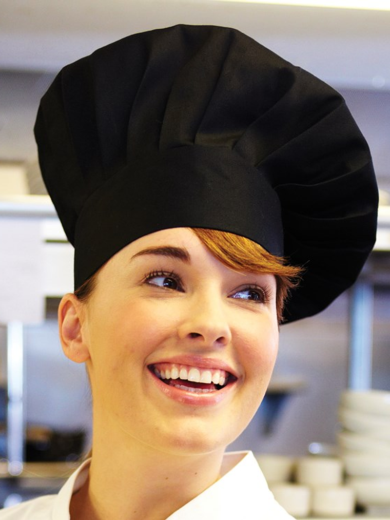 Gorro  Chef Works Champiñón Negro 2