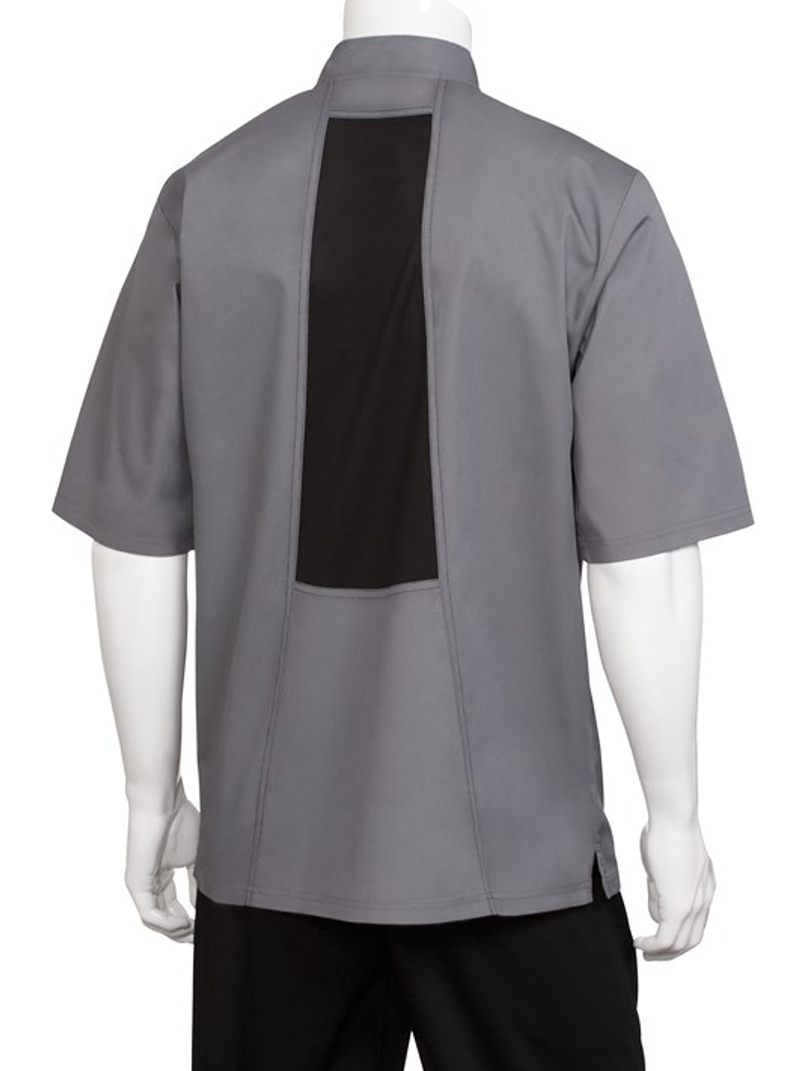 Chaqueta Chef Works Unisex Valais Gris C/Negro 4