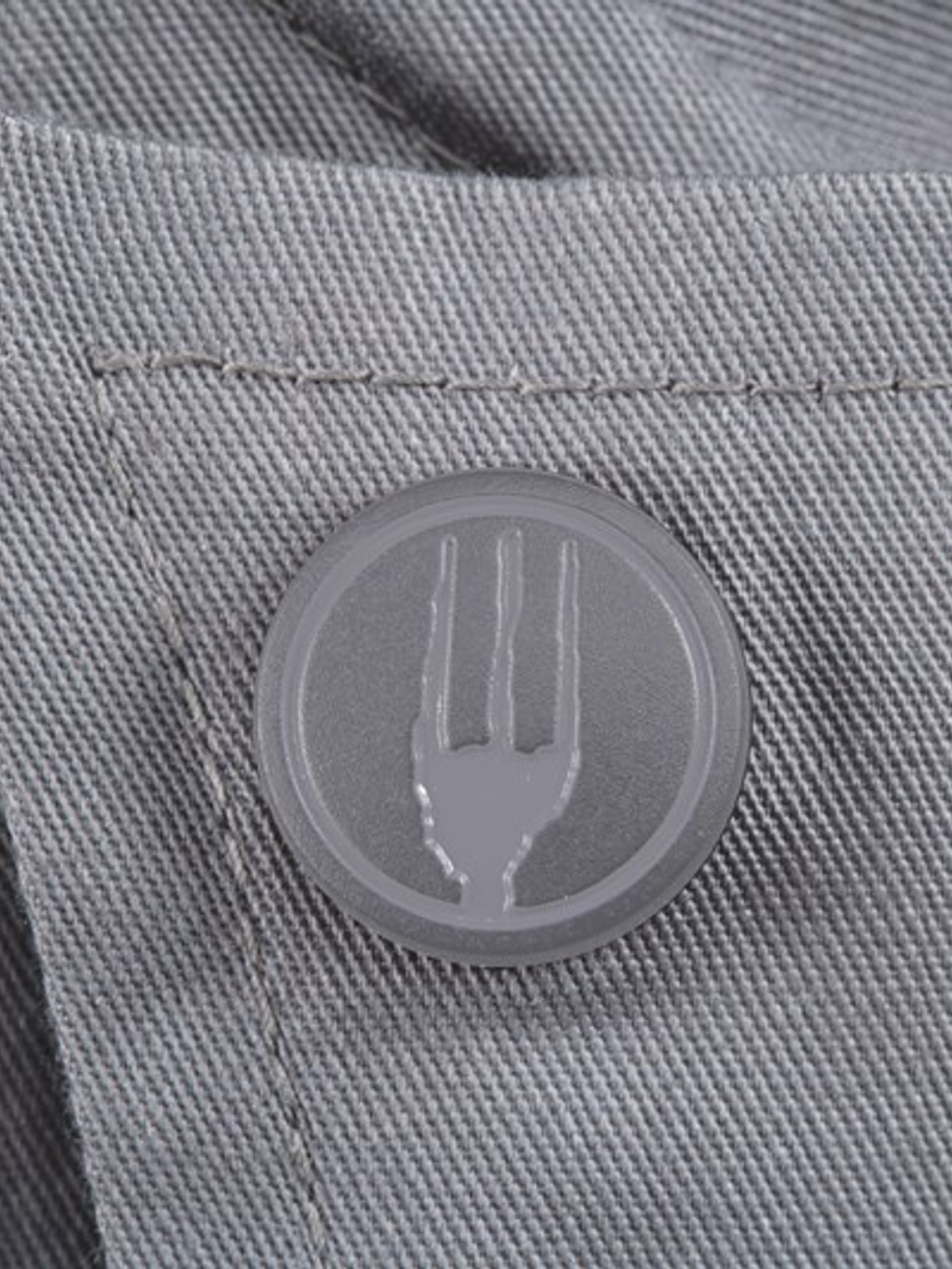 Chaqueta Chef Works Unisex Valais Gris C/Negro 6